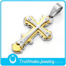 Großhandel Amulett Kreuz Crucible Metall Handwerk Religiöse Schmuck Anhänger Halskette
